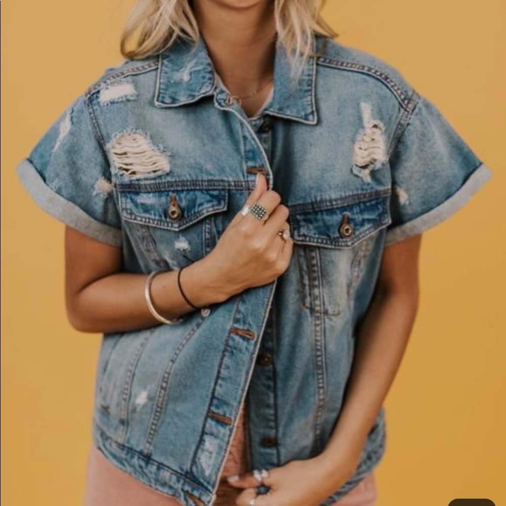 Roolee short sleeve jean jacket